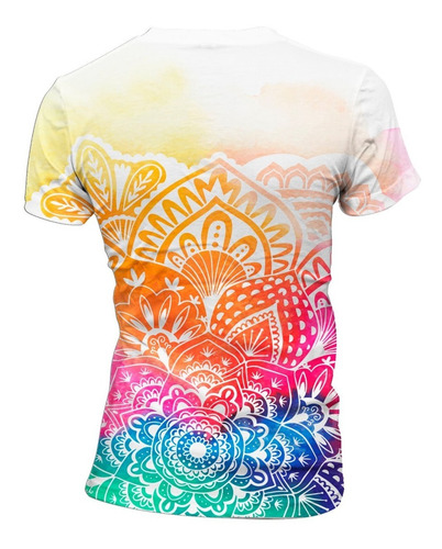 Playera Full Print Día De La Madre Super Mamá Mándala Color