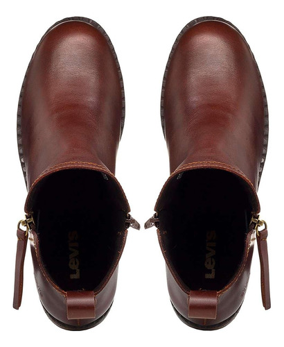Bota/botín De Piel Levis Para Mujer L1222232cb Original