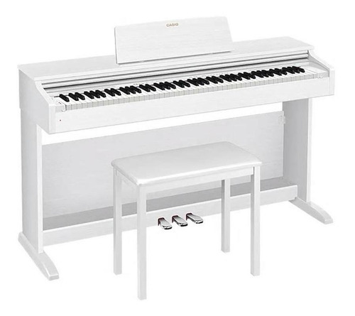 Piano digital Casio Celviano Ap-270 blanco con estante Ap270