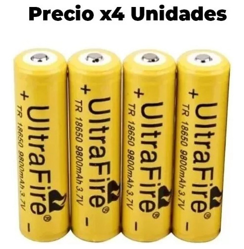 Batería De Litio Recargable 18650 Ultrafire 3.7v 9800mah