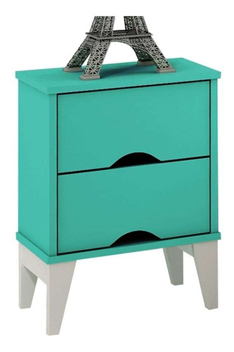 Imagen 1 de 5 de Mesa De Noche Madera Lacada Ref: Twister