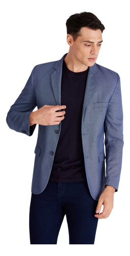 Saco Macowens Ss100 Fantasía Azulino Hombre 02010081