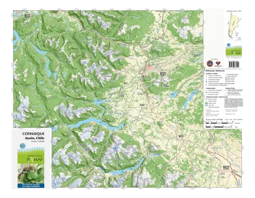 Mapa Topográfico: Coyhaique