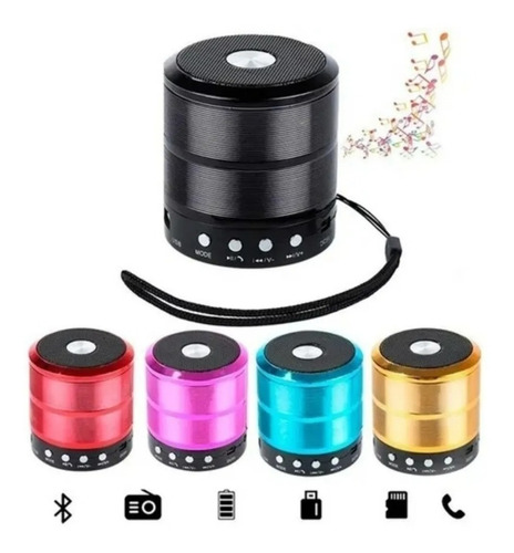 Mini Caixinha De Som Bluetooth Kapbom Ka887 Sem Fio Portátil