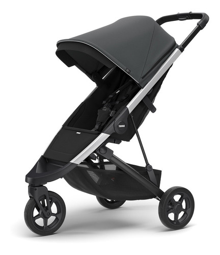 Carrinho De Bebê Spring Aluminium/shadow Grey - Thule Cor Olive Cor Do Chassi Black