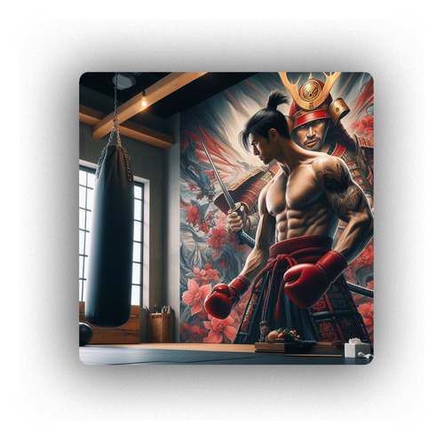 Mousepad Samurai Boxeador Estilo Videojuego Bolsa