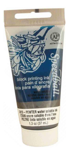 Tinta De Xilogravura Speedball Base Agua 3415 Pewter 37ml