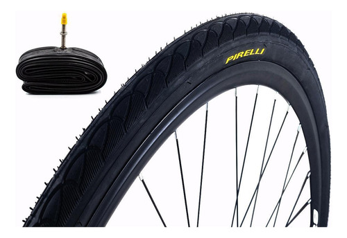 Pneu Pirelli Touring Aro 700x45 + Câmara Pirelli 700x28/45c