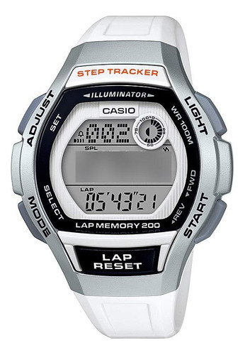 Casio Runner Blanco Modifica Unidades Inglesas A Métricas.