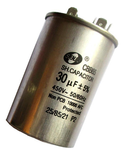 Motor Run 30uf 450vac 50 / 60hz Metalizado