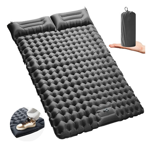 Colchón Inflable Portátil Acampar Dormir Doble Ultraligera