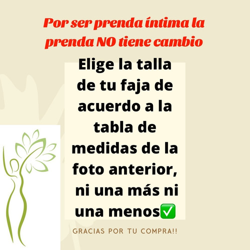 Faja Corta Moldeadora Con Cierre - Unidad a $133500