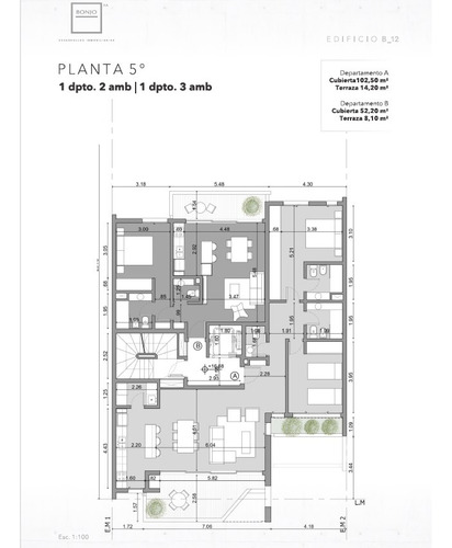En Venta Departamento De 2 Ambientes En Pozo. Edificio Bonjo 12. Zona Chauvin.