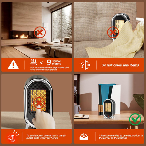 Calefactor De Interior Con 2 Modos De Calefacción