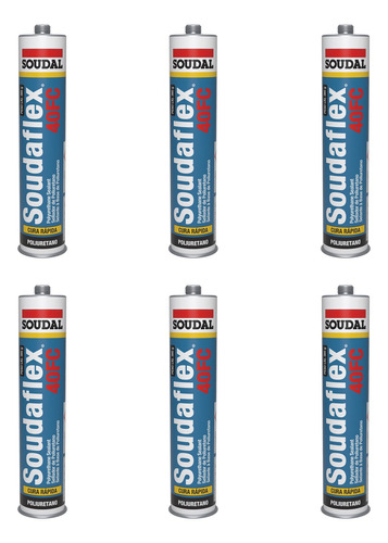 Sellador Adhesivo Soudaflex 40 Fc Negro 300ml X6 Unds