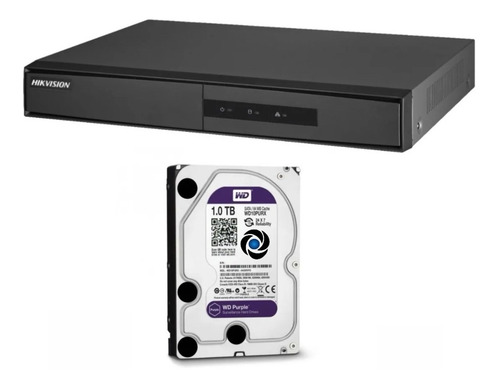 Imagen 3 de 10 de Dvr 4ch Hikvision 1080p Hd Tvi Cctv Hdmi Vga P2p + Disco 1tb