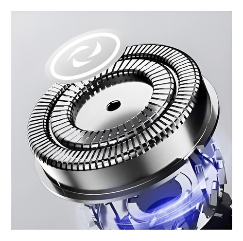 Barbeador Impermeável Recarregável Elétrico 4d Shaver Preto