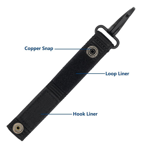 Dotacty Llavero Con Clip Para Cinturón Resistente Con Correa