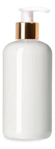 Botella Dispensadora Para Jabón Blanco Dorado 250ml -10 Pz