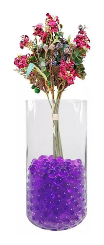 60 Bolitas Biogel Violeta Decoración 4 Blister De 15 Bolitas