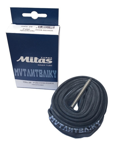 Cámara Mitas Inner Tube Clincher 700x23-28 Valv Presta 60mm