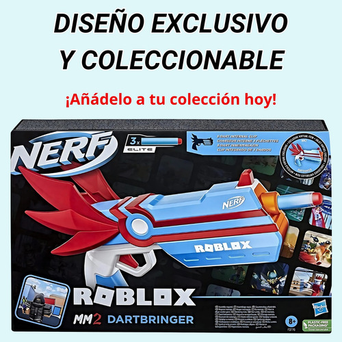 Nerf Roblox Mm2 Dartbringer Hasbro Original Coleccionable