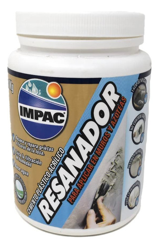 Impac Cemento Plástico Resanador Acrílico Blanco 1 Lt.