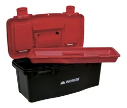 Comprar Caixa Para Ferramentas 180x200x406mm Worker - 427098 Cor Vermelho e Preto no Mercado Livre