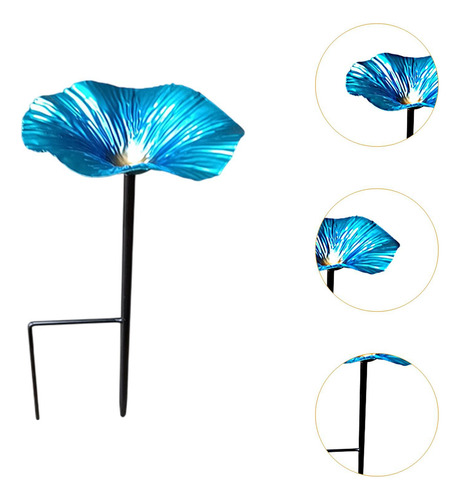 Baños Para Pájaros Para Exteriores, De Metal, Para Azul