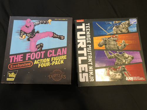 Bst Axn Tmnt Y Foot Soldier 4 Pack Turtles Ninja Tortugas (Usado)