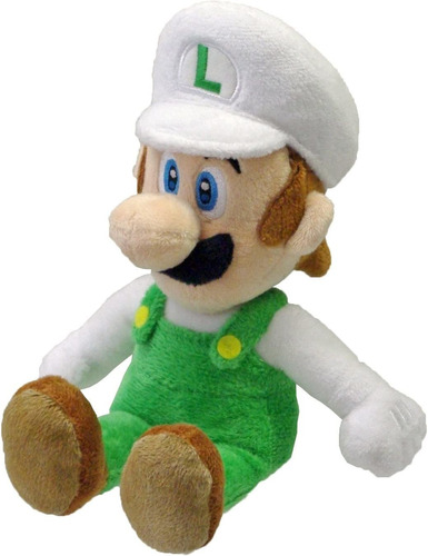 Nintendo Peluche Oficial Super Mario Fire Luigi 8 Pulgadas M