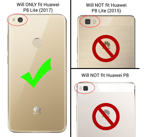 Funda Huawei P8 Lite (version 2017) Coveron Clearguard Serie