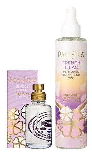 Pacifica Beauty, French Lilac Spray Perfume + Hair & Body Sp