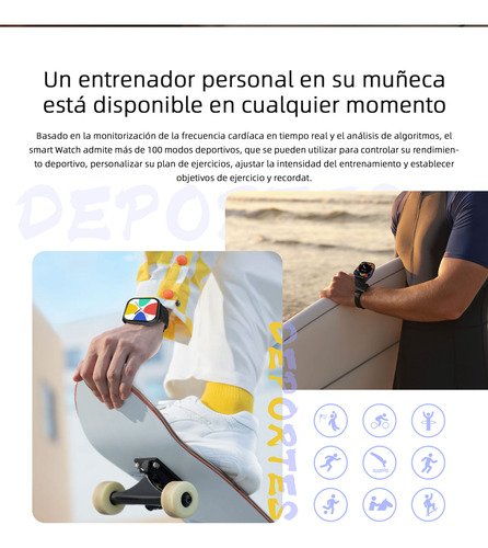 2.01'' Reloj Inteligente Bluetooth Llamada Mujer Smartwatch