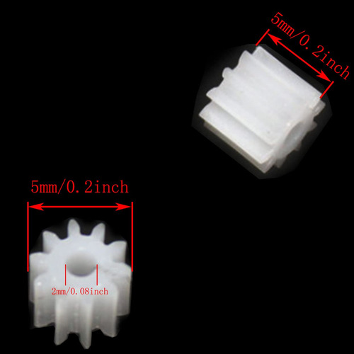 10 Dientes Modelo 102a Engranaje Taodan 500pcs Modelo 102a E