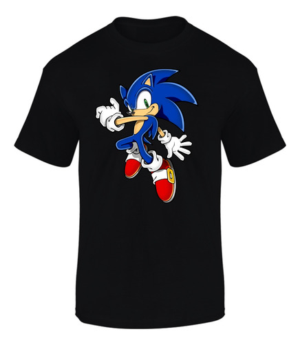 Camiseta Manga Corta Sonic Series Black Md2