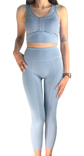 Conjunto 2 Partes Yoga Sin Costuras Mujer Deportivo Fitness