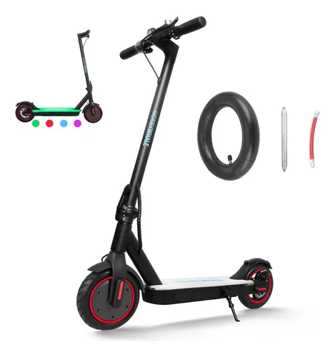 comprar Honey Whale S2-V2 Color Negro Scooter Eléctrico Plegable 500w Velocidad Máxima De 30km\u002Fh Con Luz Led En 4 Colores Honeywhale Patin electrico