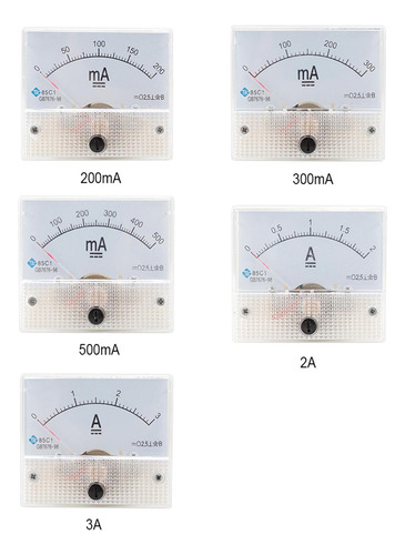 Medidor De Panel De Amperímetro Analógico De Aguja 0-50ma