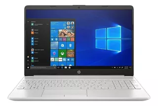 Notebook HP 15-dy1079ms plateada natural táctil 15.6", Intel Core i7 1065G7 12GB de RAM 256GB SSD, Intel Iris Plus Graphics G7 60 Hz 1920x1080px Windows 10 Home