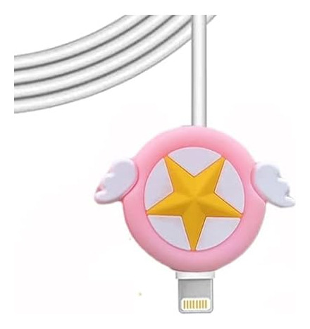 Come Cable Protector Para Cargador De Celular Estrella Rosa