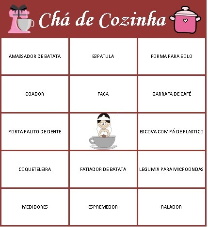 Cartelas de bingo para chá de cozinha para imprimir 100 Bingo Cha De Cozinha Cha Bar Personalizado Mercado Livre