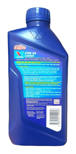 Imagen 2 de 3 de Aceite 15w40 Semi Sintetico Valvoline