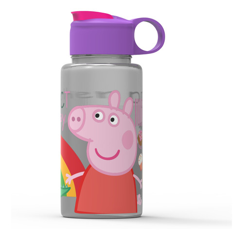 Botella Deportiva Personajes Infantiles Flip Top 500ml