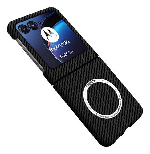 Funda Fibra De Carbono Magnetica P/motorola Razr 40 Ultra 