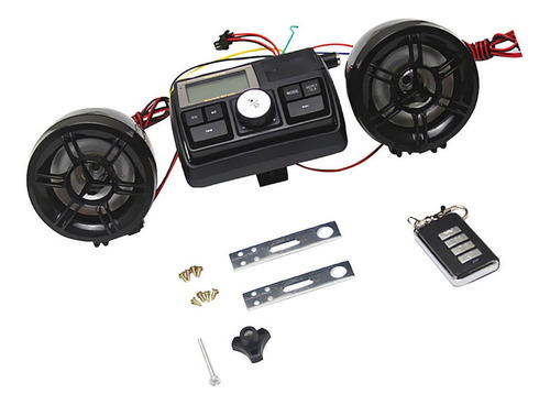 Kit De Altavoces Estéreo Para Manillar De Motocicleta