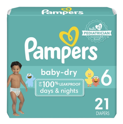 Pañales Pampers Baby-dry, Etapa 6, - Unidad a $2548