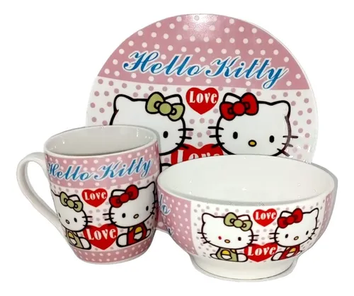 Vajilla de porcelana hello kitty shop