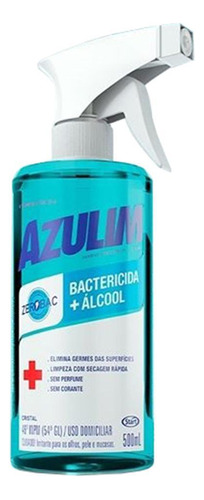 Desinfetante Azulim Zerobac Cristal 500ml Spray