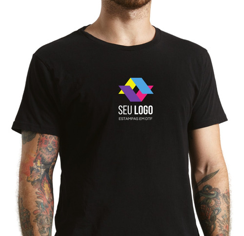 50 Logotipo Termocolante 15x15cm Dtf Têxtil Uniforme Roupa